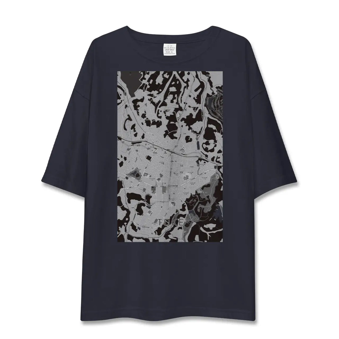 【土気(千葉県)】地図柄ビッグシルエットTシャツ