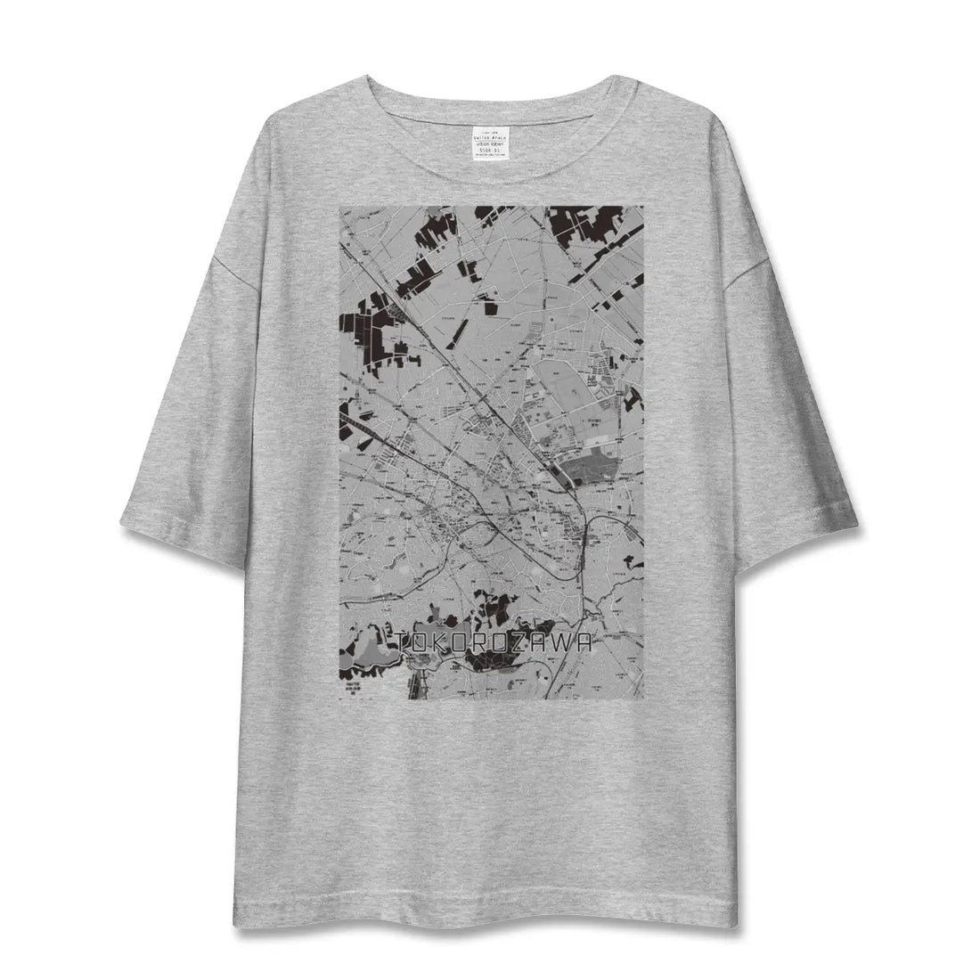 【所沢2（埼玉県）】地図柄ビッグシルエットTシャツ