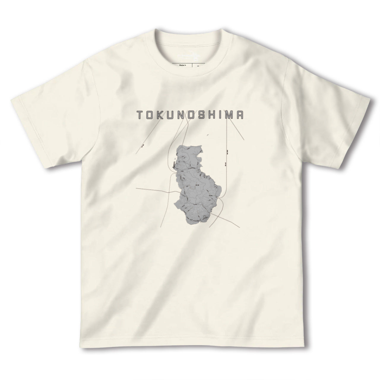 【徳之島（鹿児島県）】地図柄ヘビーウェイトTシャツ