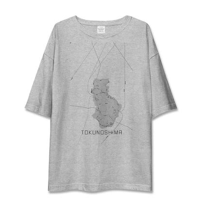 【徳之島（鹿児島県）】地図柄ビッグシルエットTシャツ