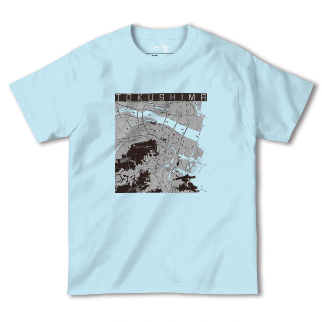 【徳島(徳島県)】地図柄ヘビーウェイトTシャツ