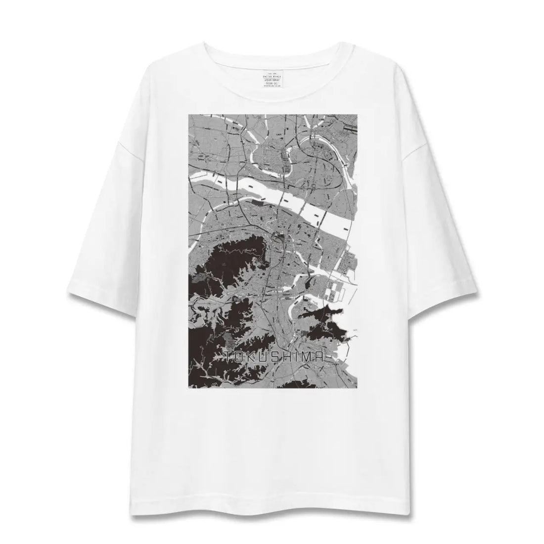 【徳島(徳島県)】地図柄ビッグシルエットTシャツ
