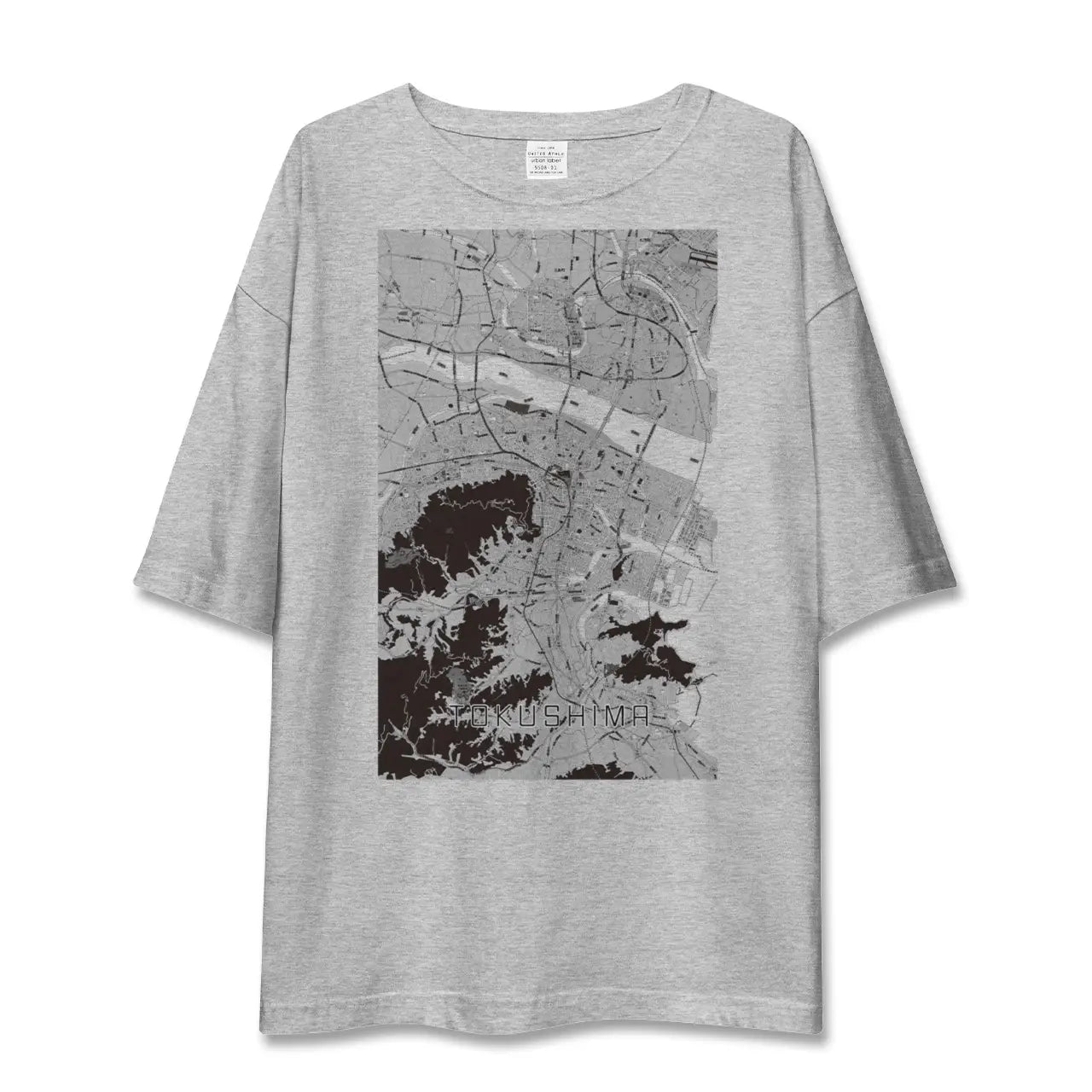 【徳島（徳島県）】地図柄ビッグシルエットTシャツ