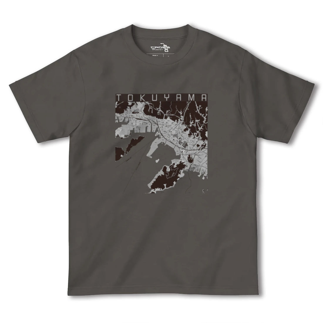 【徳山(山口県)】地図柄ヘビーウェイトTシャツ