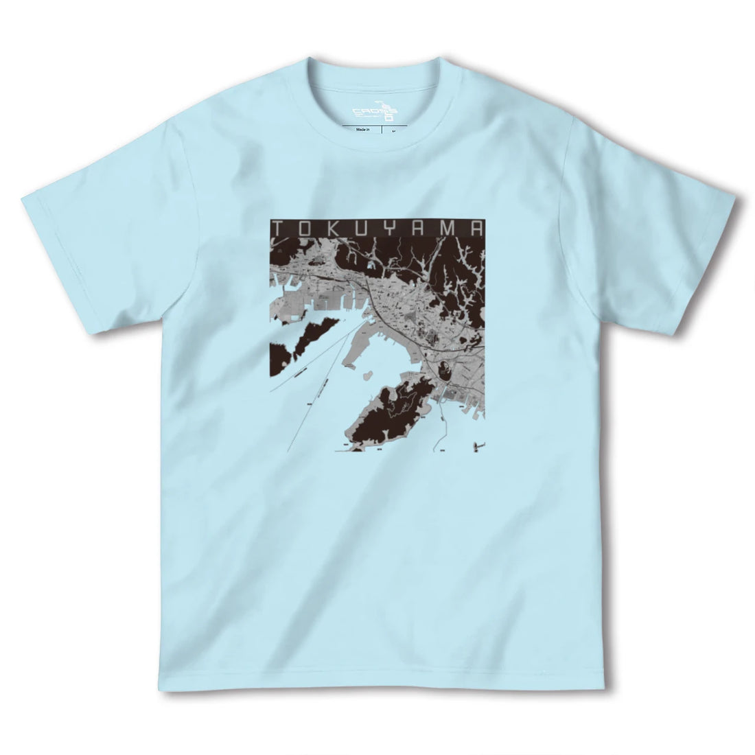 【徳山(山口県)】地図柄ヘビーウェイトTシャツ