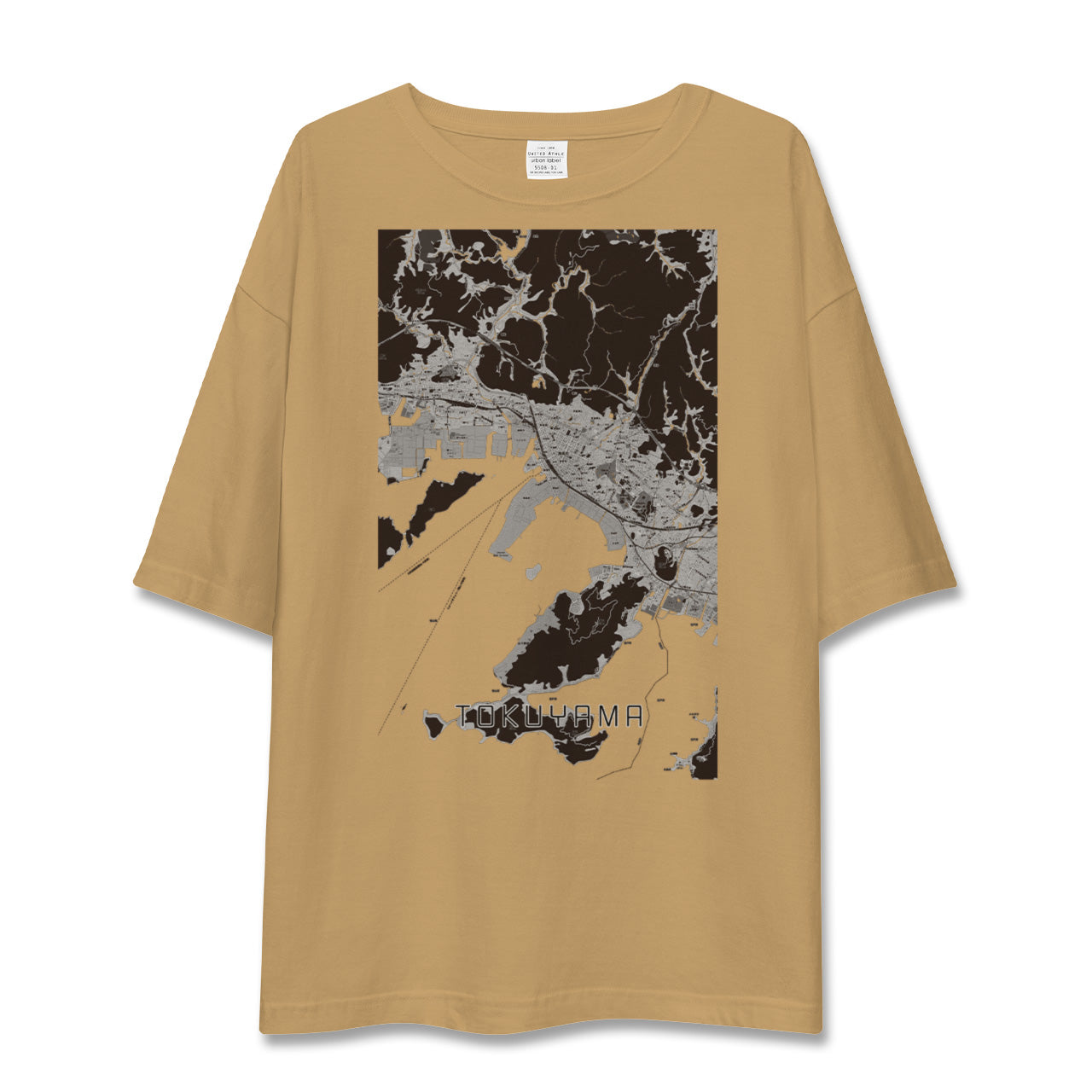 【徳山（山口県）】地図柄ビッグシルエットTシャツ