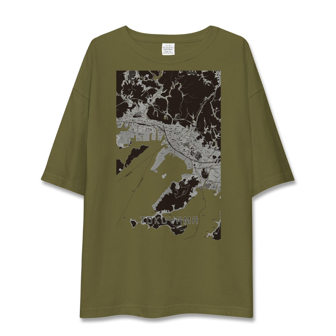 【徳山（山口県）】地図柄ビッグシルエットTシャツ