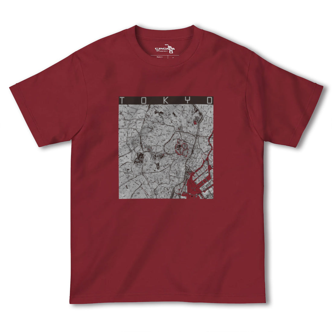 【東京2(東京都)】地図柄ヘビーウェイトTシャツ