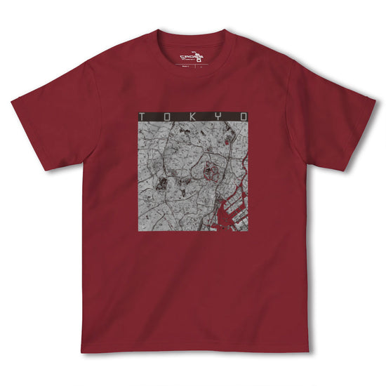 【東京2（東京都）】地図柄ヘビーウェイトTシャツ