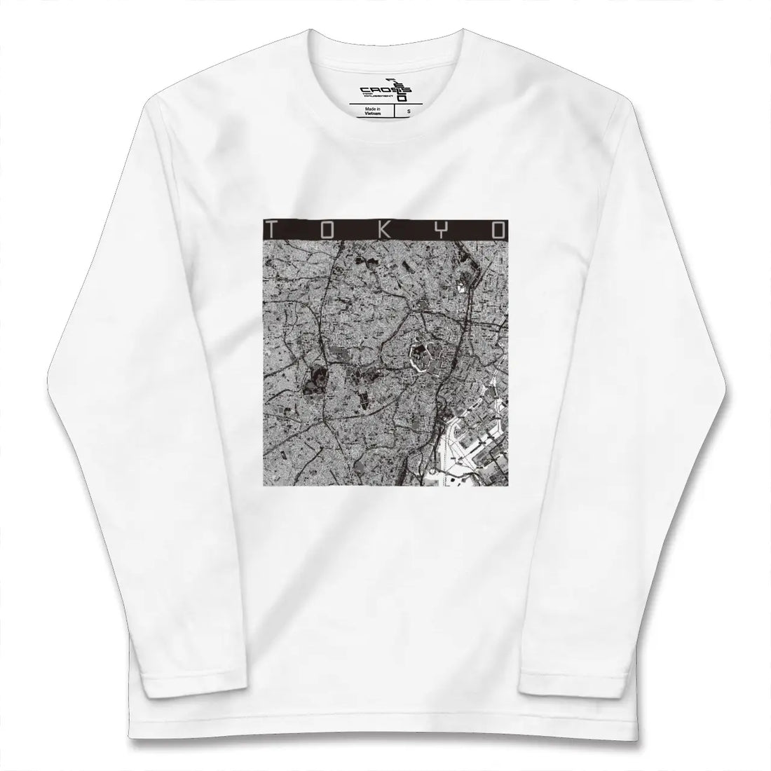 【東京2(東京都)】地図柄ロングスリーブTシャツ