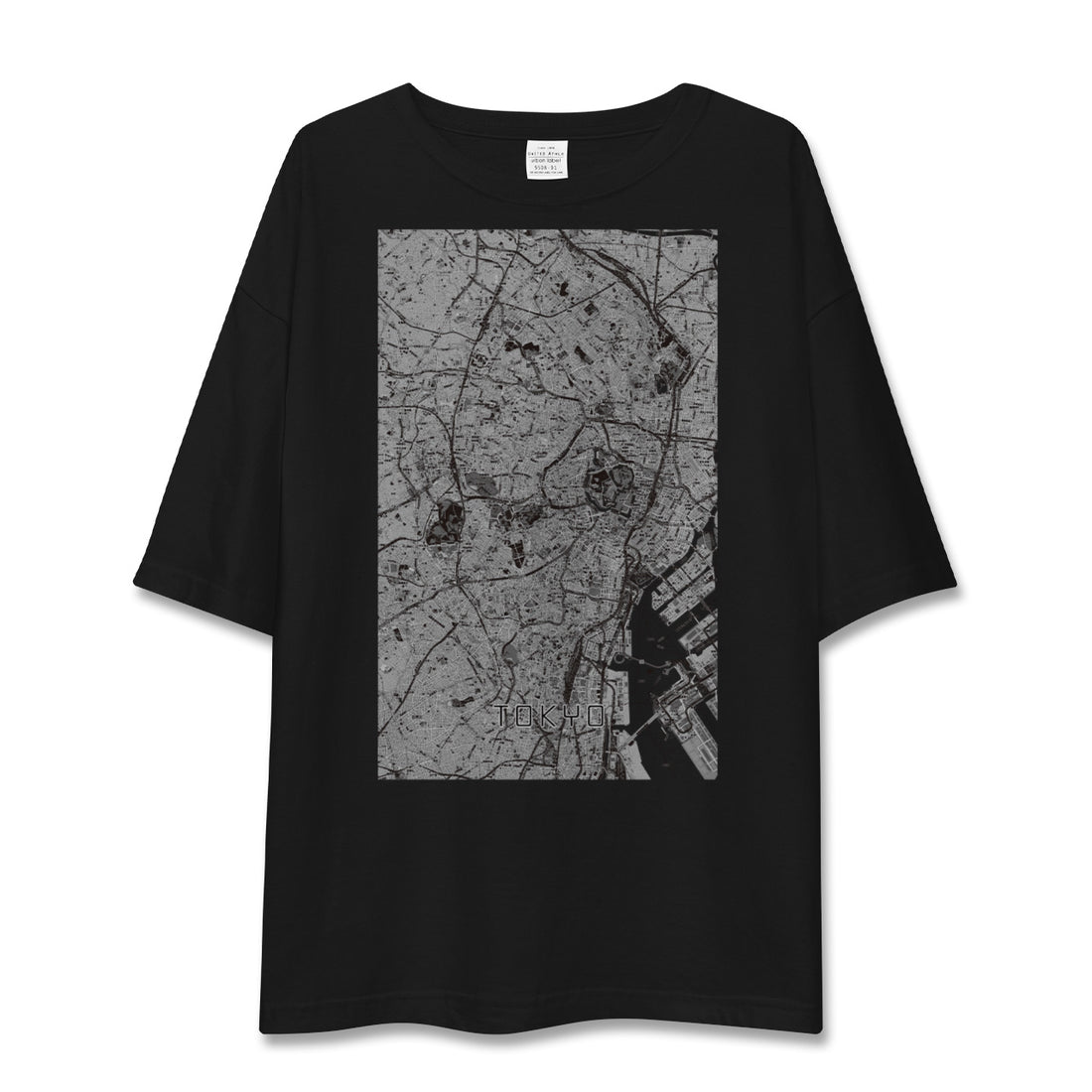 【東京2(東京都)】地図柄ビッグシルエットTシャツ