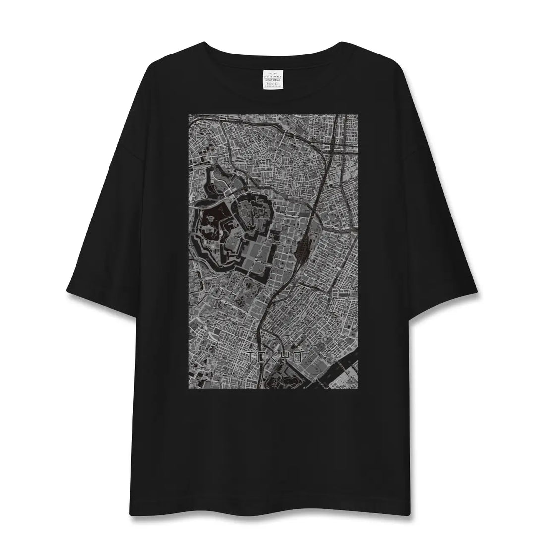 【東京(東京都)】地図柄ビッグシルエットTシャツ