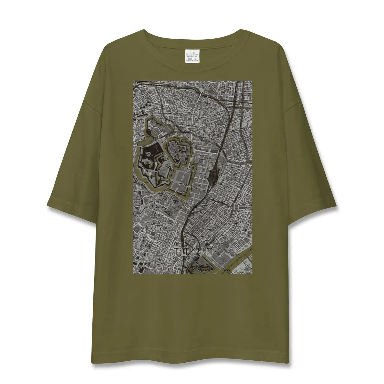 【東京（東京都）】地図柄ビッグシルエットTシャツ