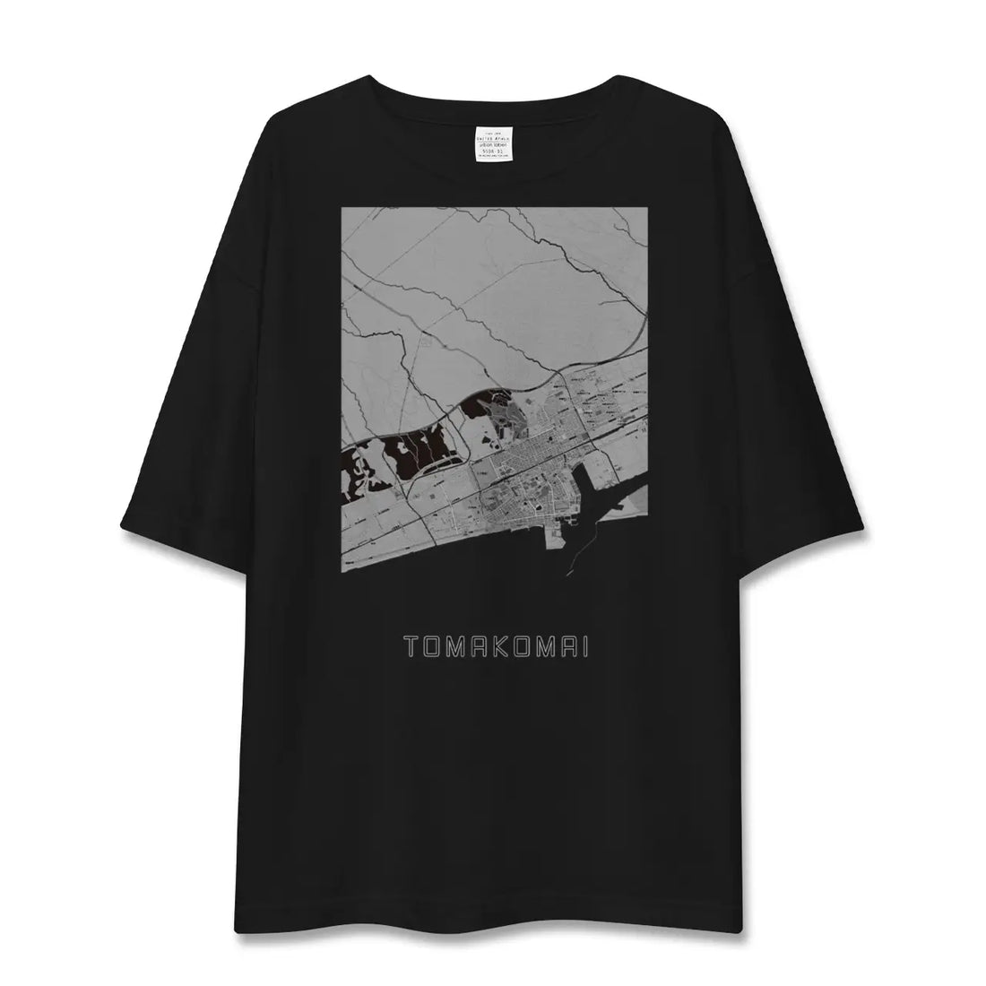 【苫小牧(北海道)】地図柄ビッグシルエットTシャツ