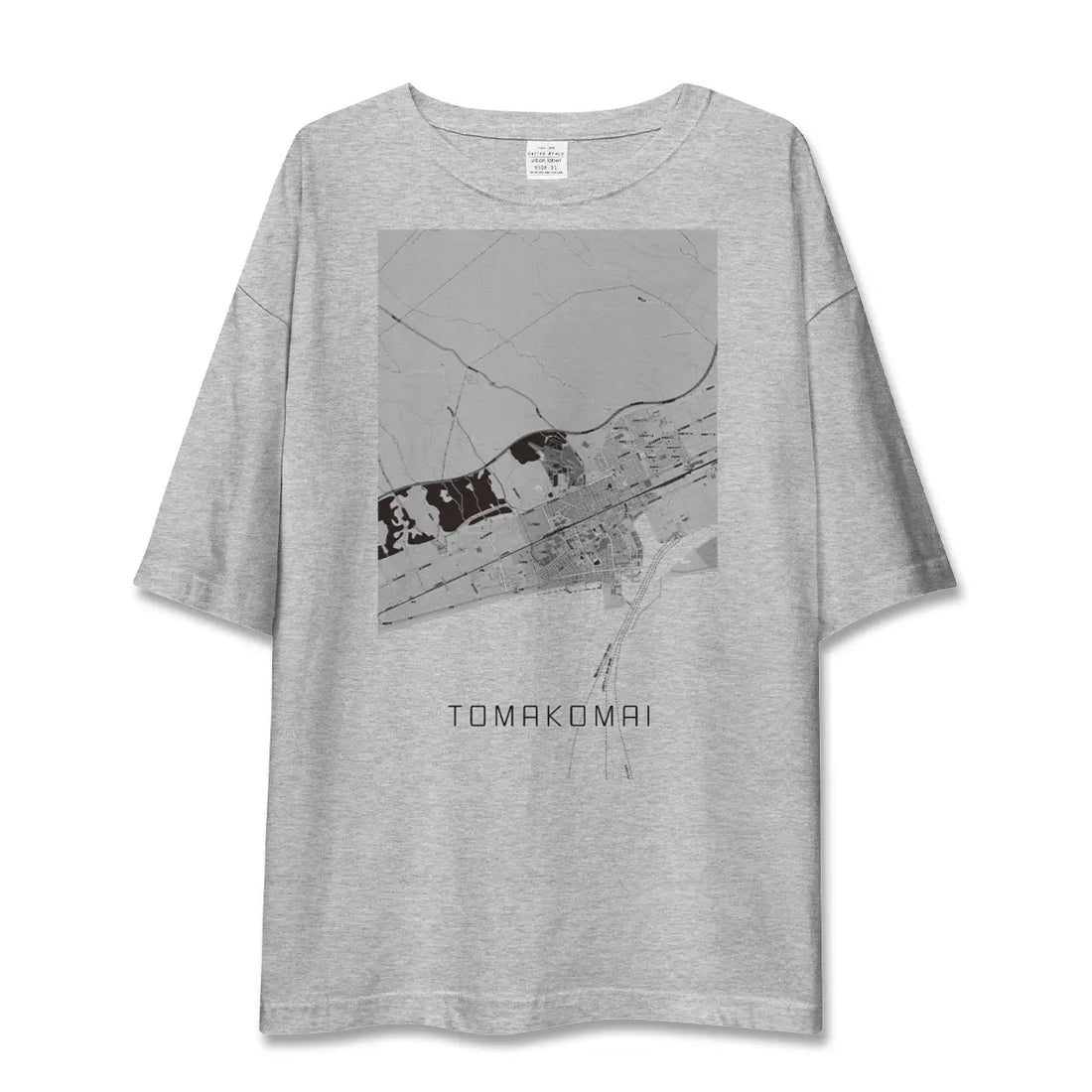 【苫小牧（北海道）】地図柄ビッグシルエットTシャツ