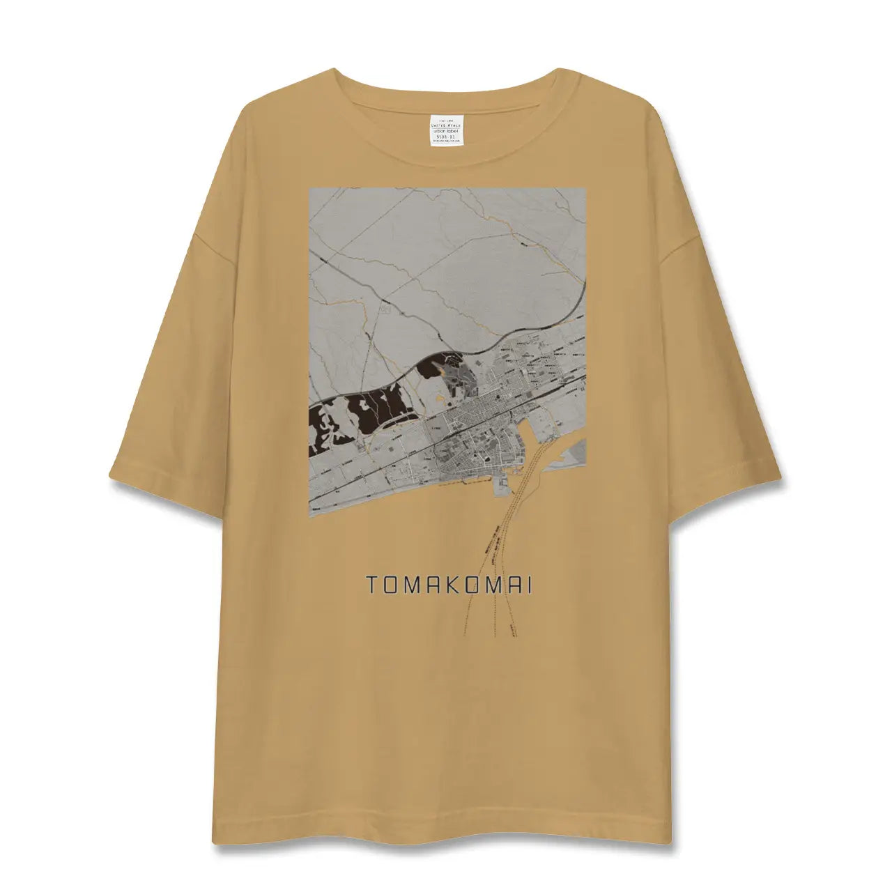 【苫小牧（北海道）】地図柄ビッグシルエットTシャツ