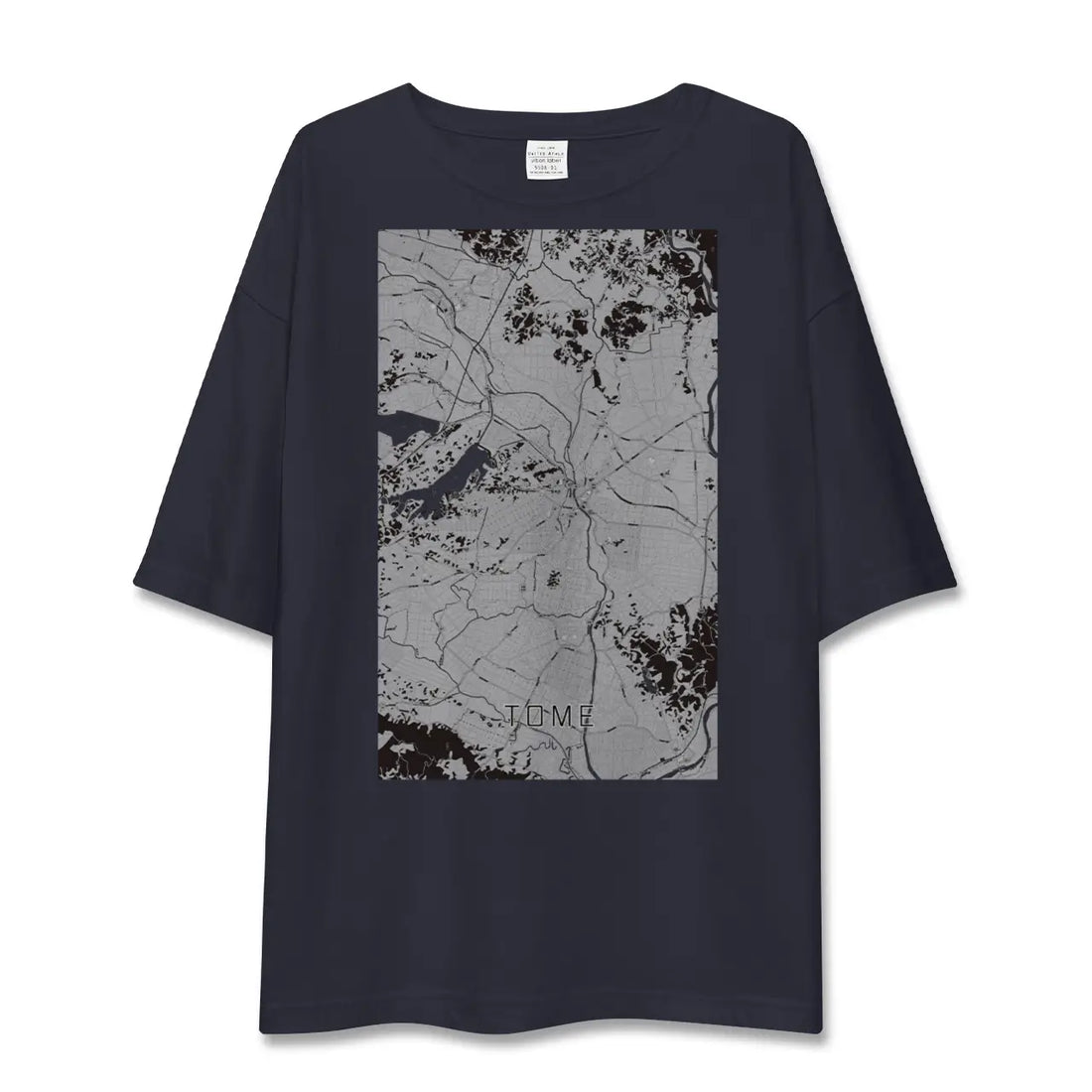 【登米（宮城県）】地図柄ビッグシルエットTシャツ