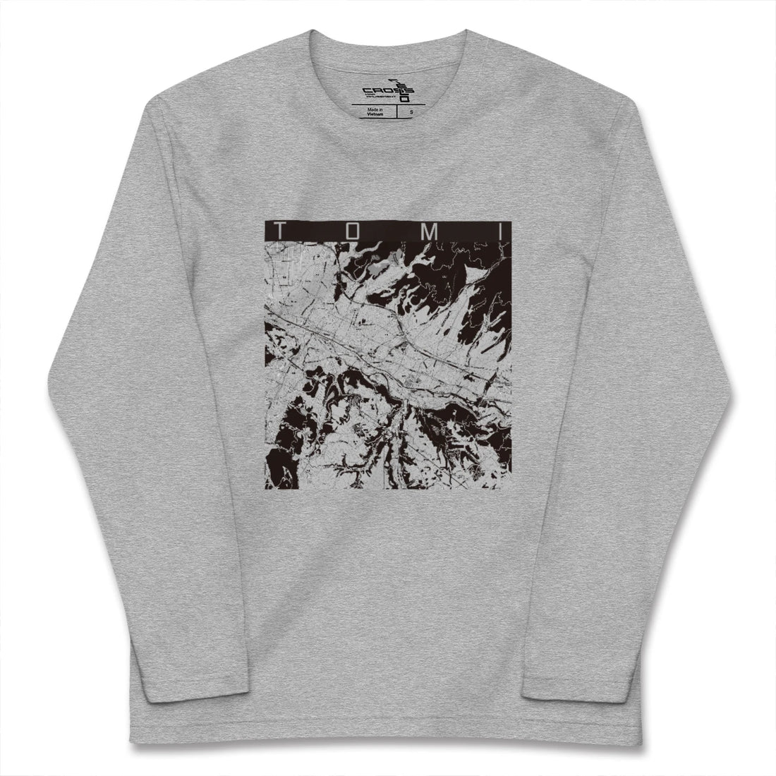 【東御(長野県)】地図柄ロングスリーブTシャツ