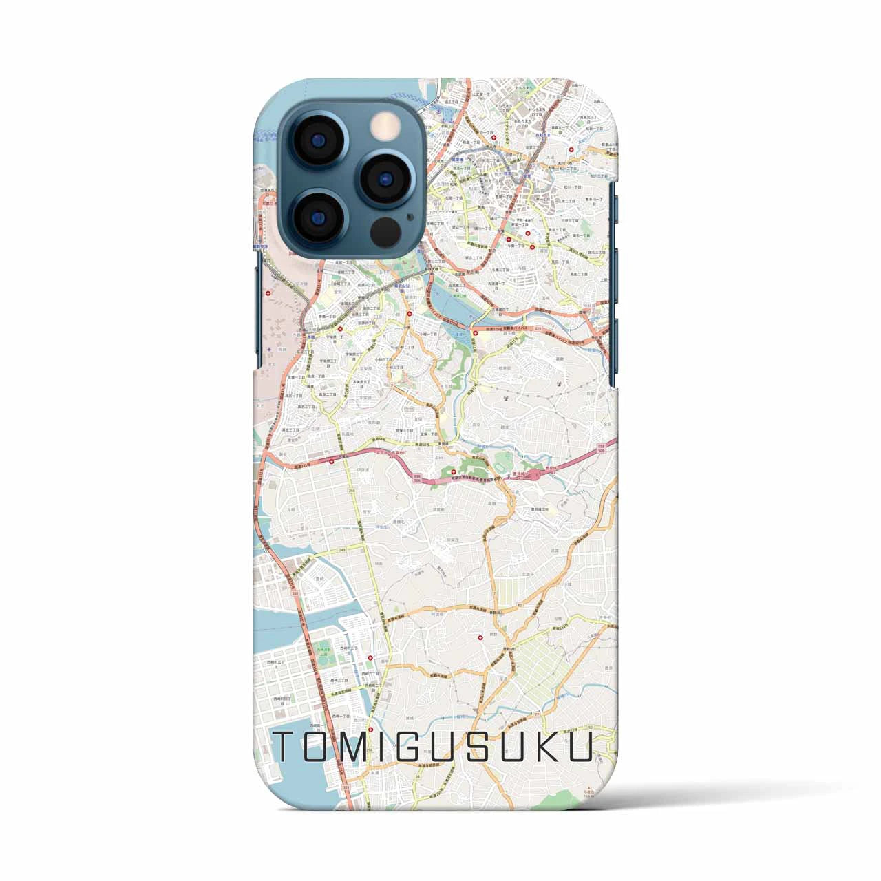 【豊見城】地図柄iPhoneケース（バックカバータイプ・ナチュラル）iPhone 12 / 12 Pro 用