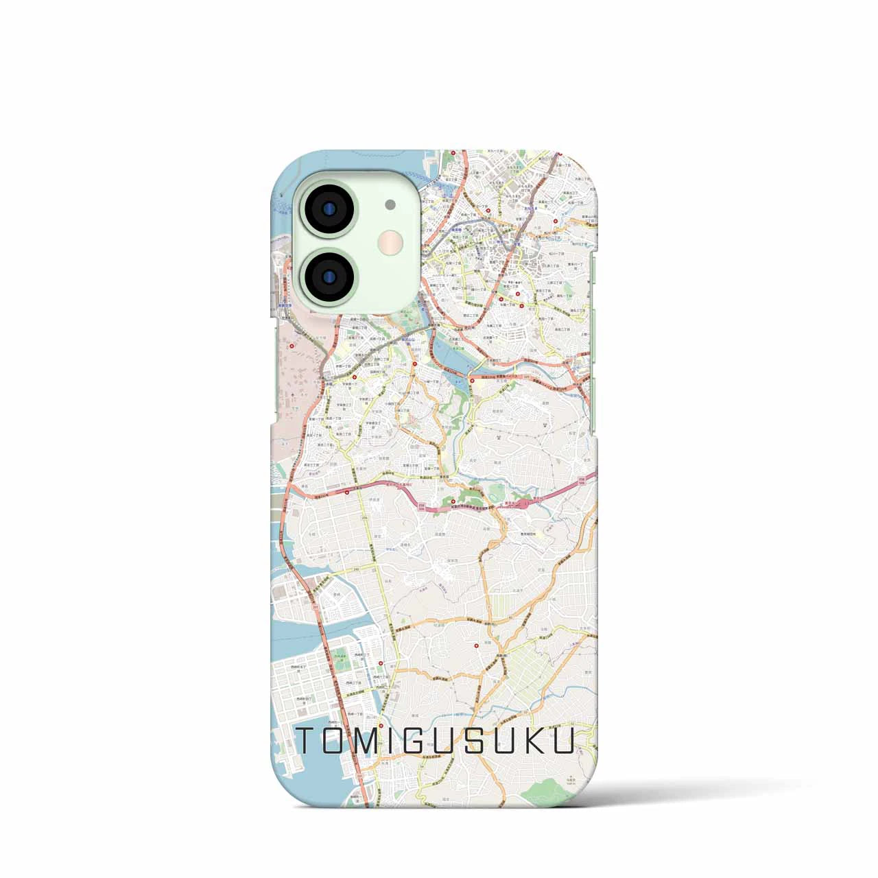 【豊見城】地図柄iPhoneケース（バックカバータイプ・ナチュラル）iPhone 12 mini 用
