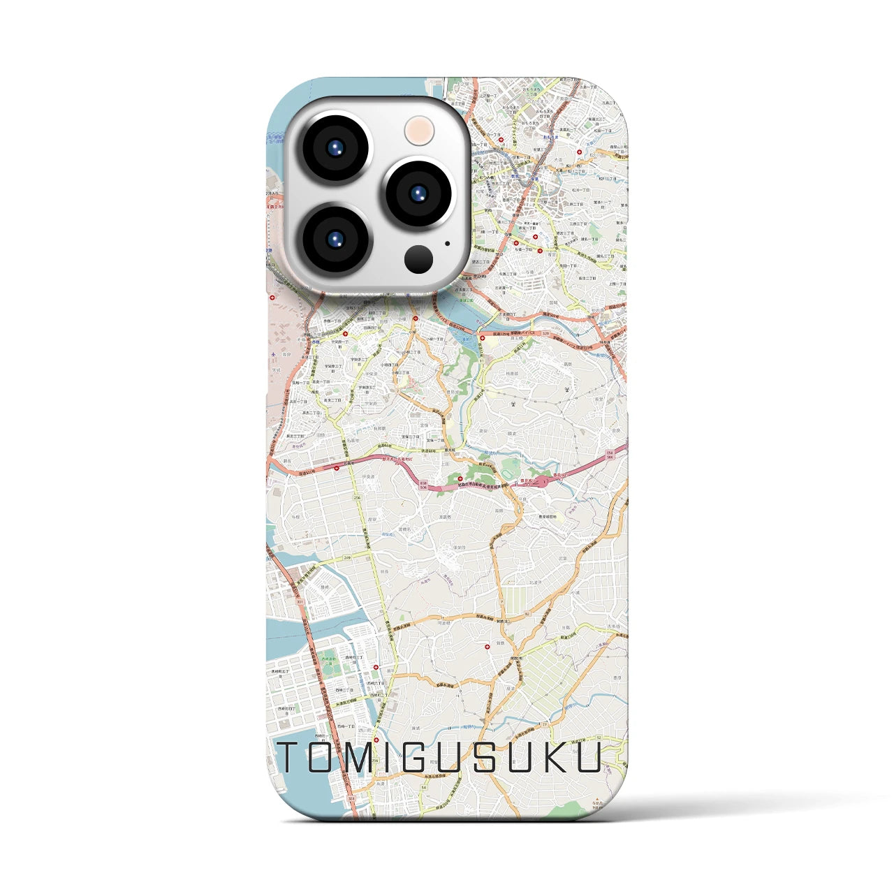 【豊見城】地図柄iPhoneケース（バックカバータイプ・ナチュラル）iPhone 13 Pro 用
