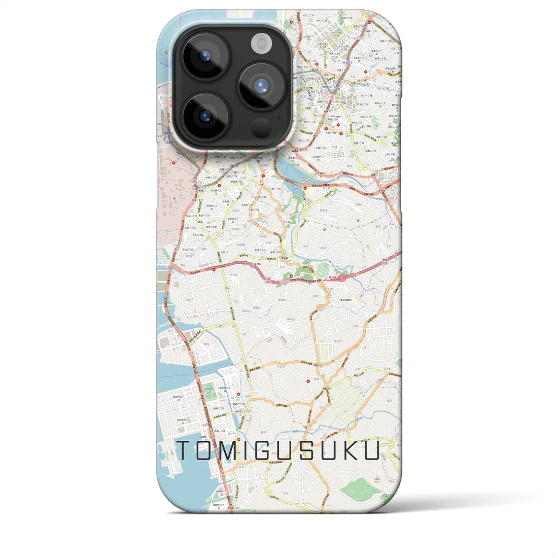 【豊見城】地図柄iPhoneケース（バックカバータイプ・ナチュラル）iPhone 15 Pro Max 用