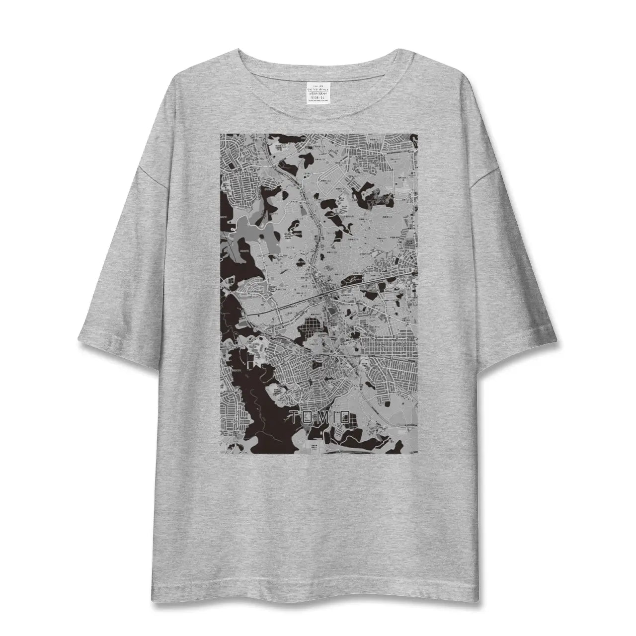 【富雄（奈良県）】地図柄ビッグシルエットTシャツ