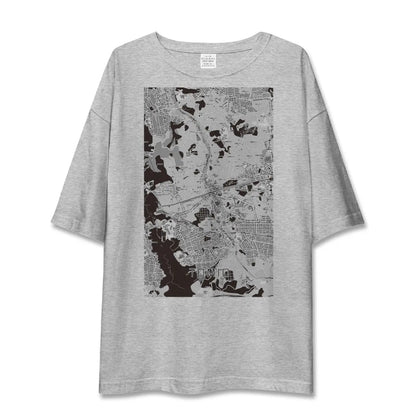 【富雄（奈良県）】地図柄ビッグシルエットTシャツ