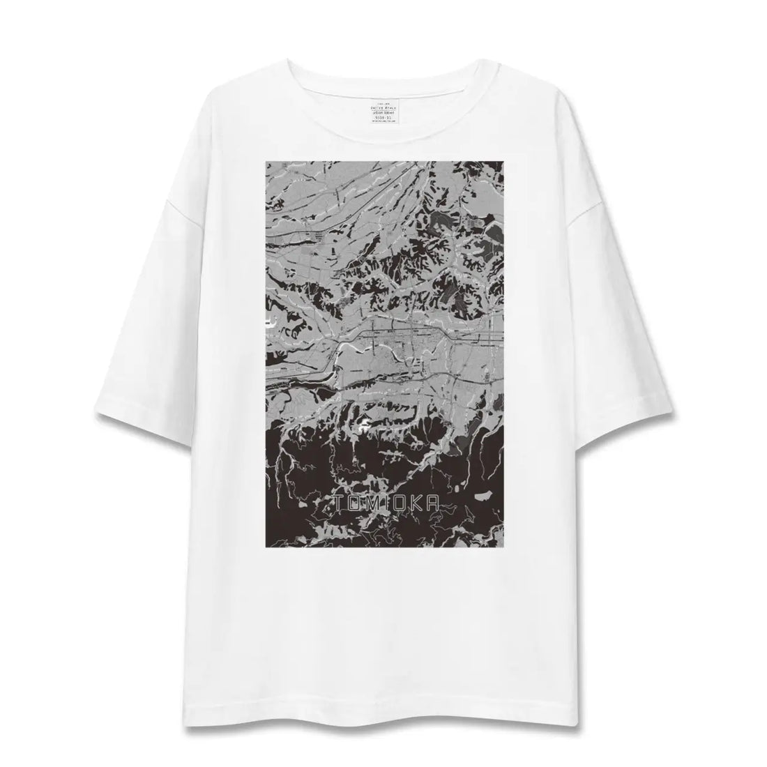 【富岡(群馬県)】地図柄ビッグシルエットTシャツ