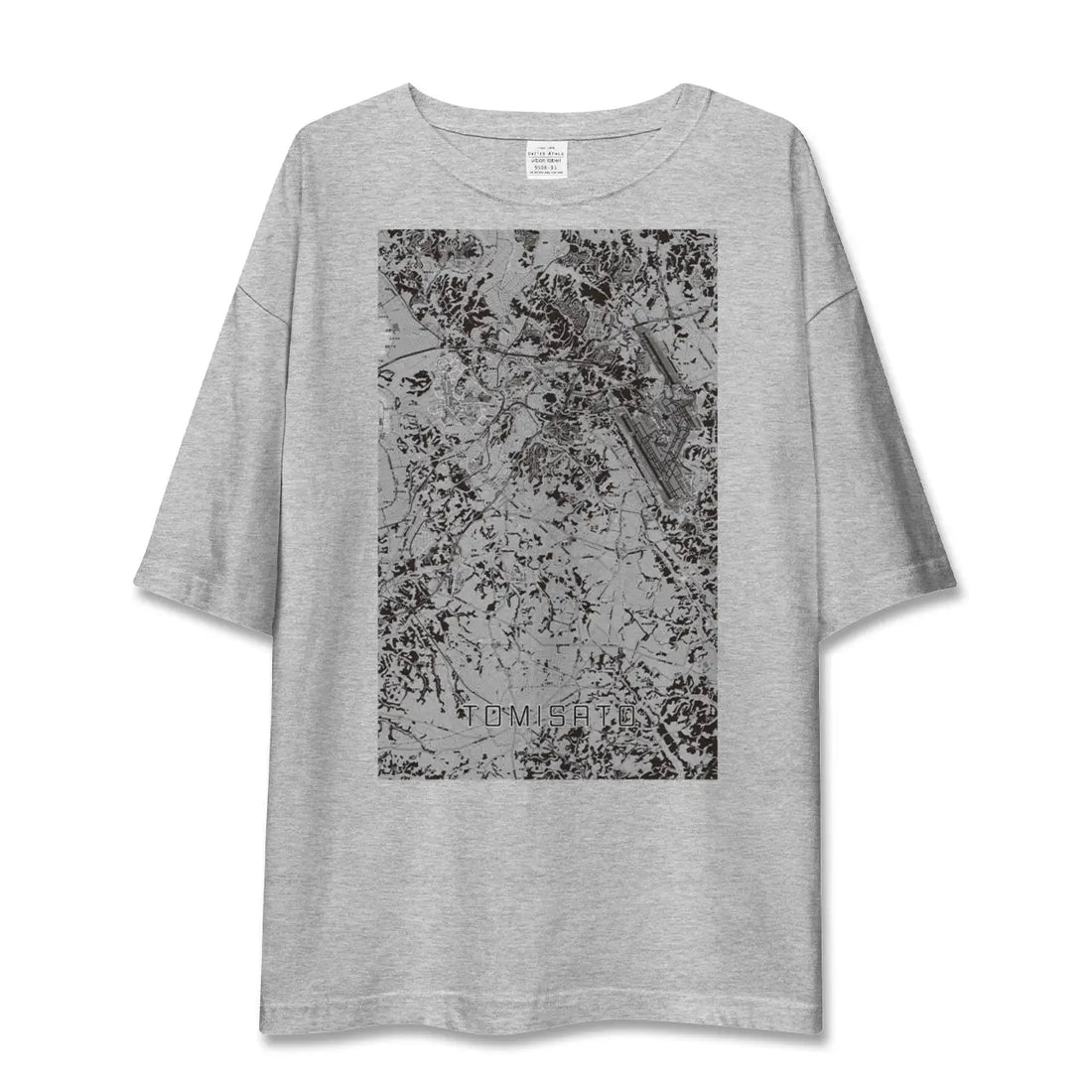 【富里（千葉県）】地図柄ビッグシルエットTシャツ