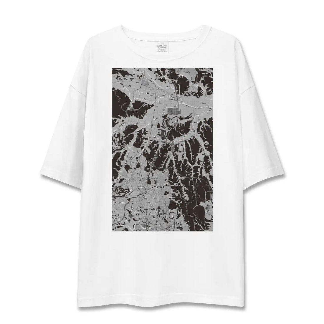 【富谷(宮城県)】地図柄ビッグシルエットTシャツ