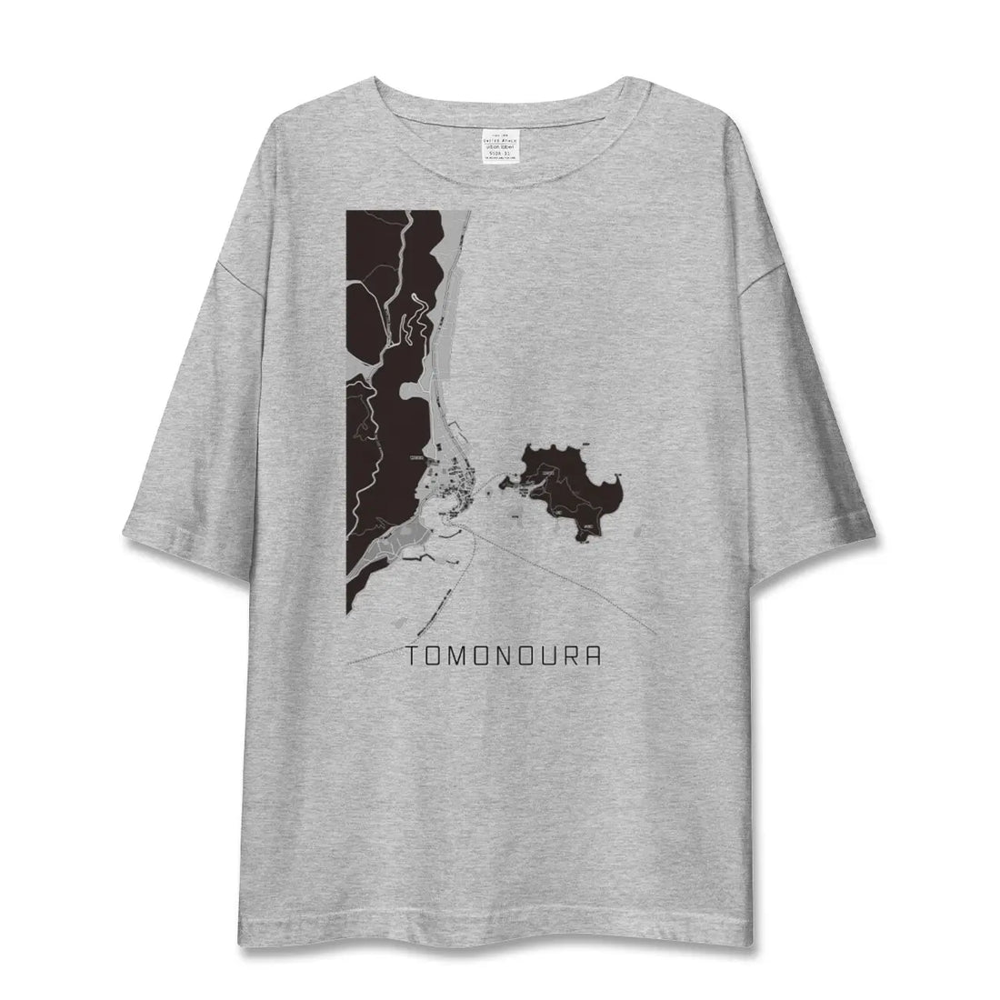 【鞆の浦（広島県）】地図柄ビッグシルエットTシャツ