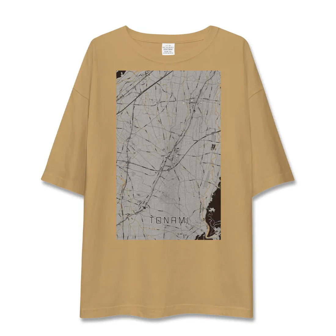 【砺波（富山県）】地図柄ビッグシルエットTシャツ