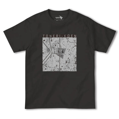 【舎人公園（東京都）】地図柄ヘビーウェイトTシャツ