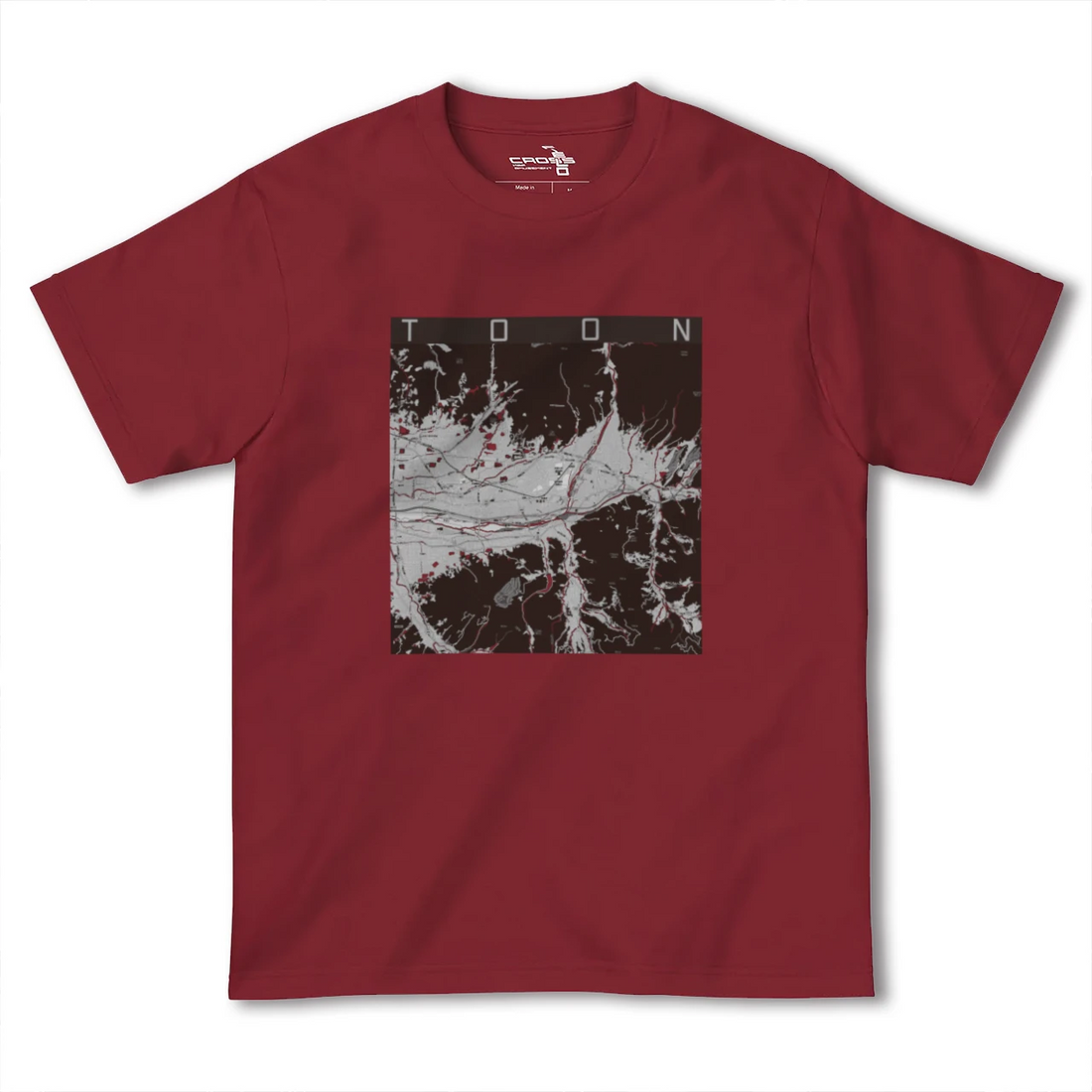 【東温(愛媛県)】地図柄ヘビーウェイトTシャツ