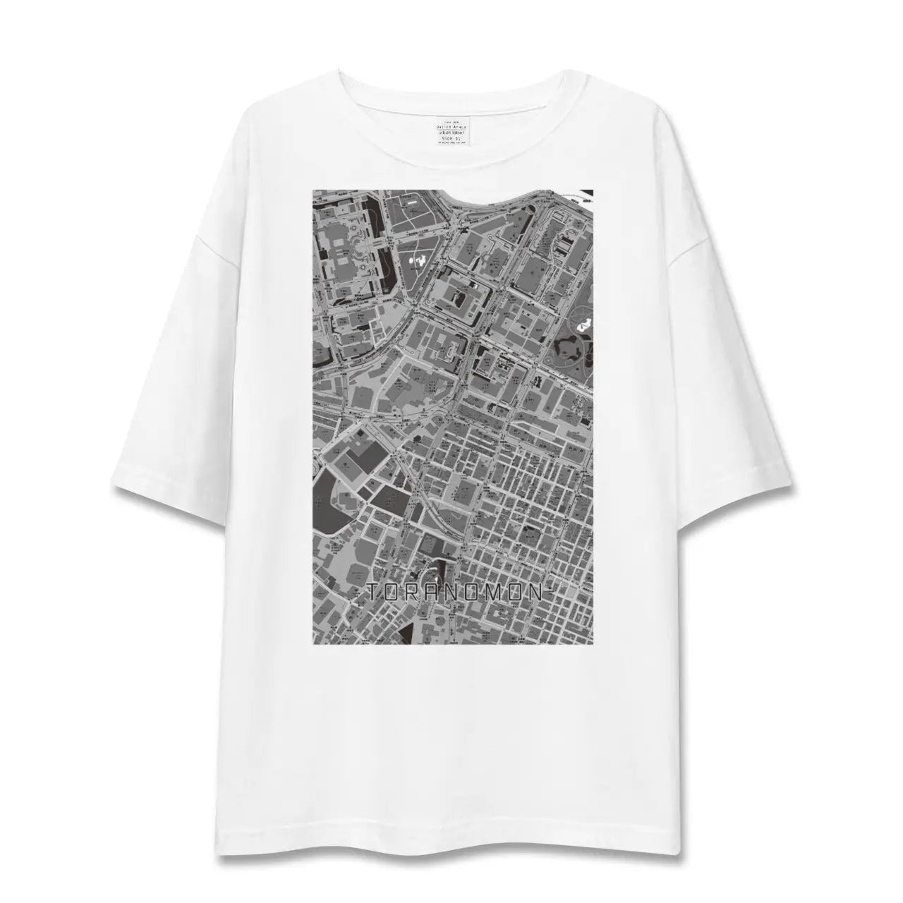 【虎ノ門（東京都）】地図柄ビッグシルエットTシャツ