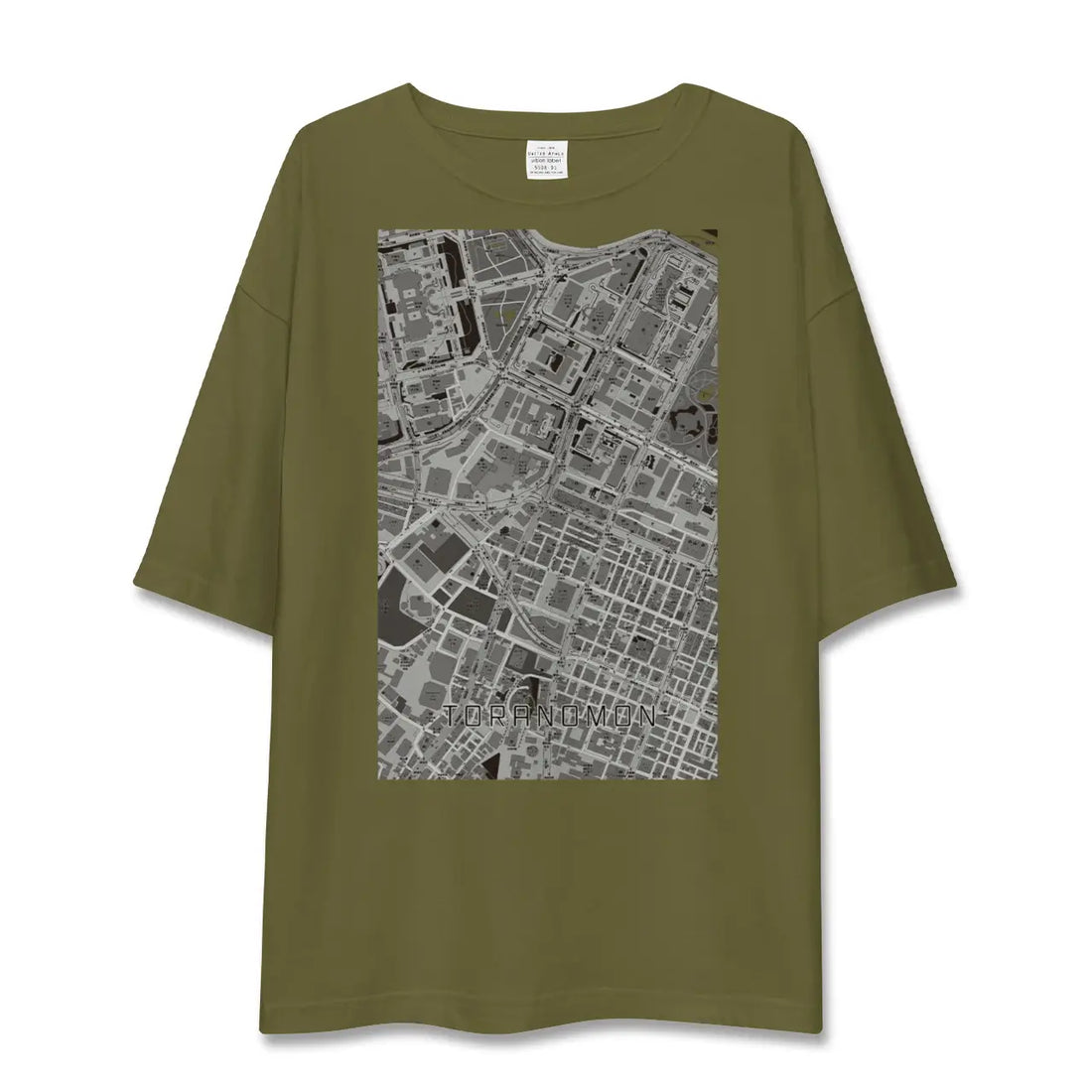 【虎ノ門(東京都)】地図柄ビッグシルエットTシャツ
