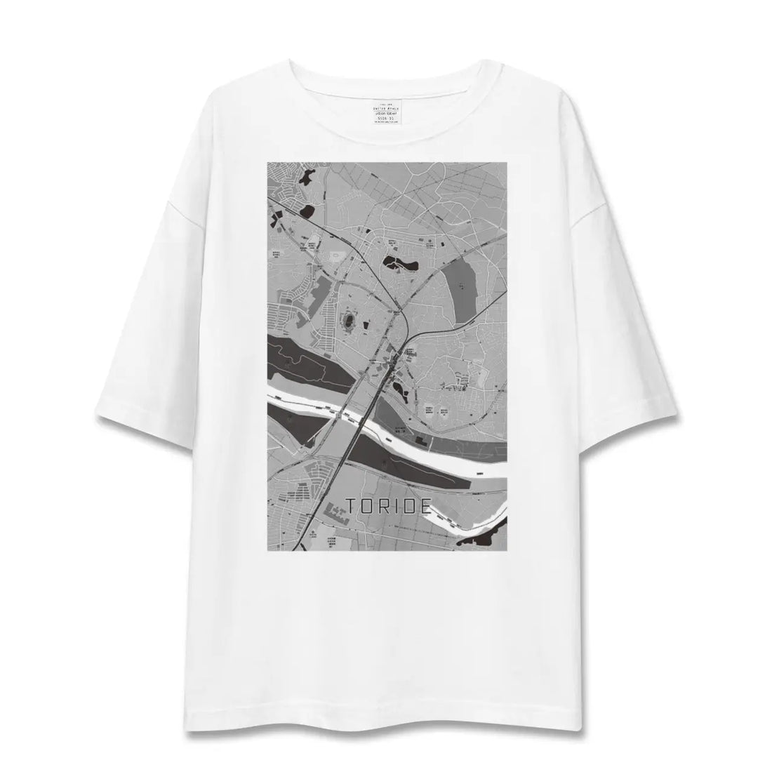 【取手(茨城県)】地図柄ビッグシルエットTシャツ