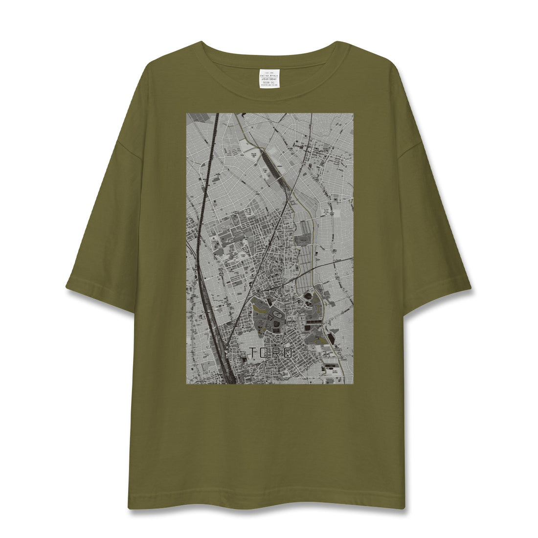 【土呂(埼玉県)】地図柄ビッグシルエットTシャツ