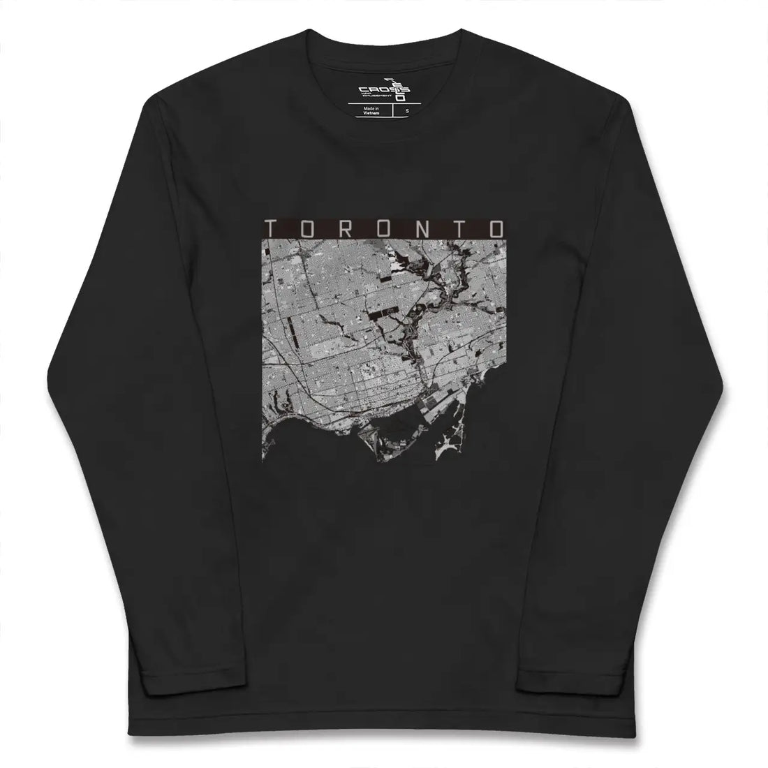【トロント(カナダ)】地図柄ロングスリーブTシャツ