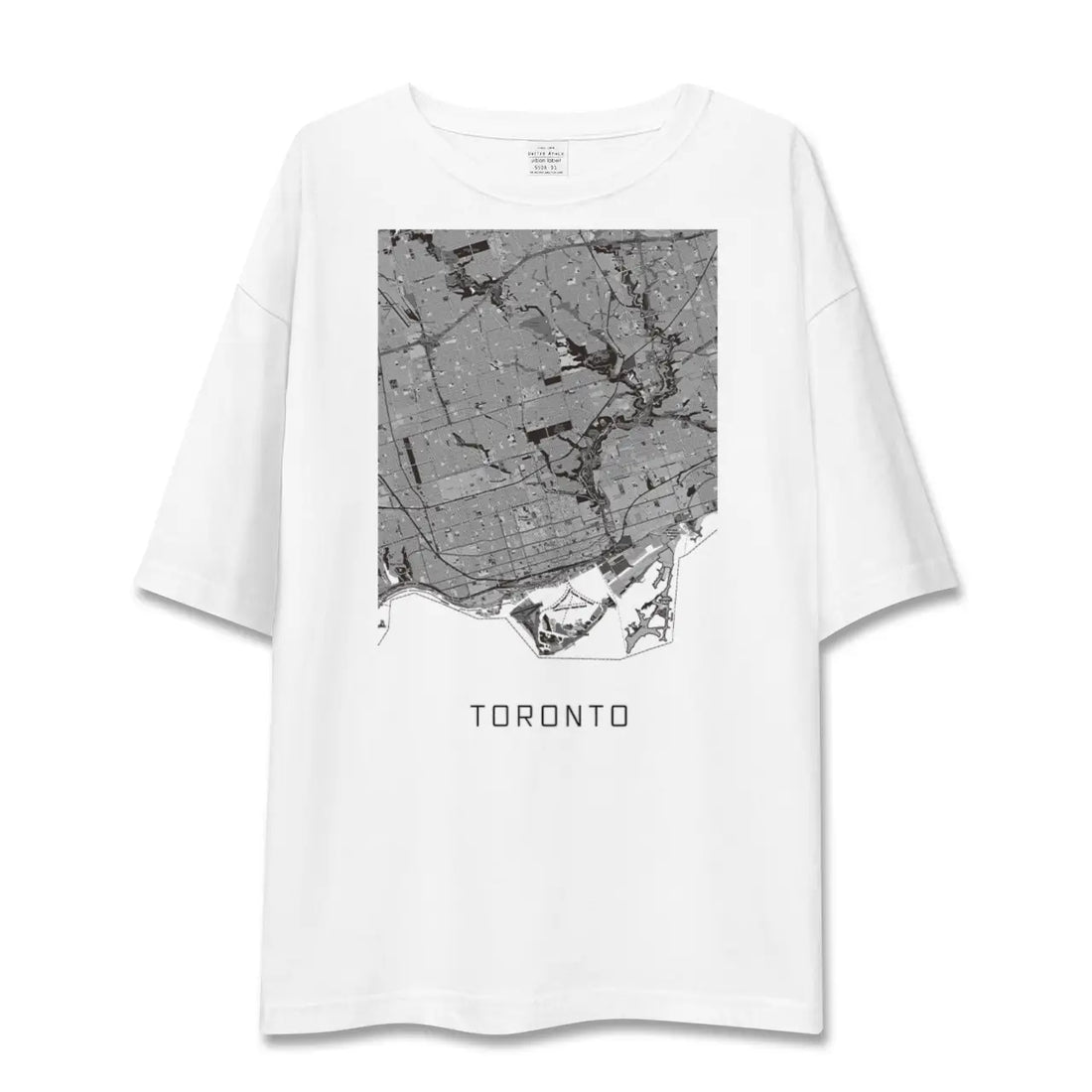 【トロント（カナダ）】地図柄ビッグシルエットTシャツ