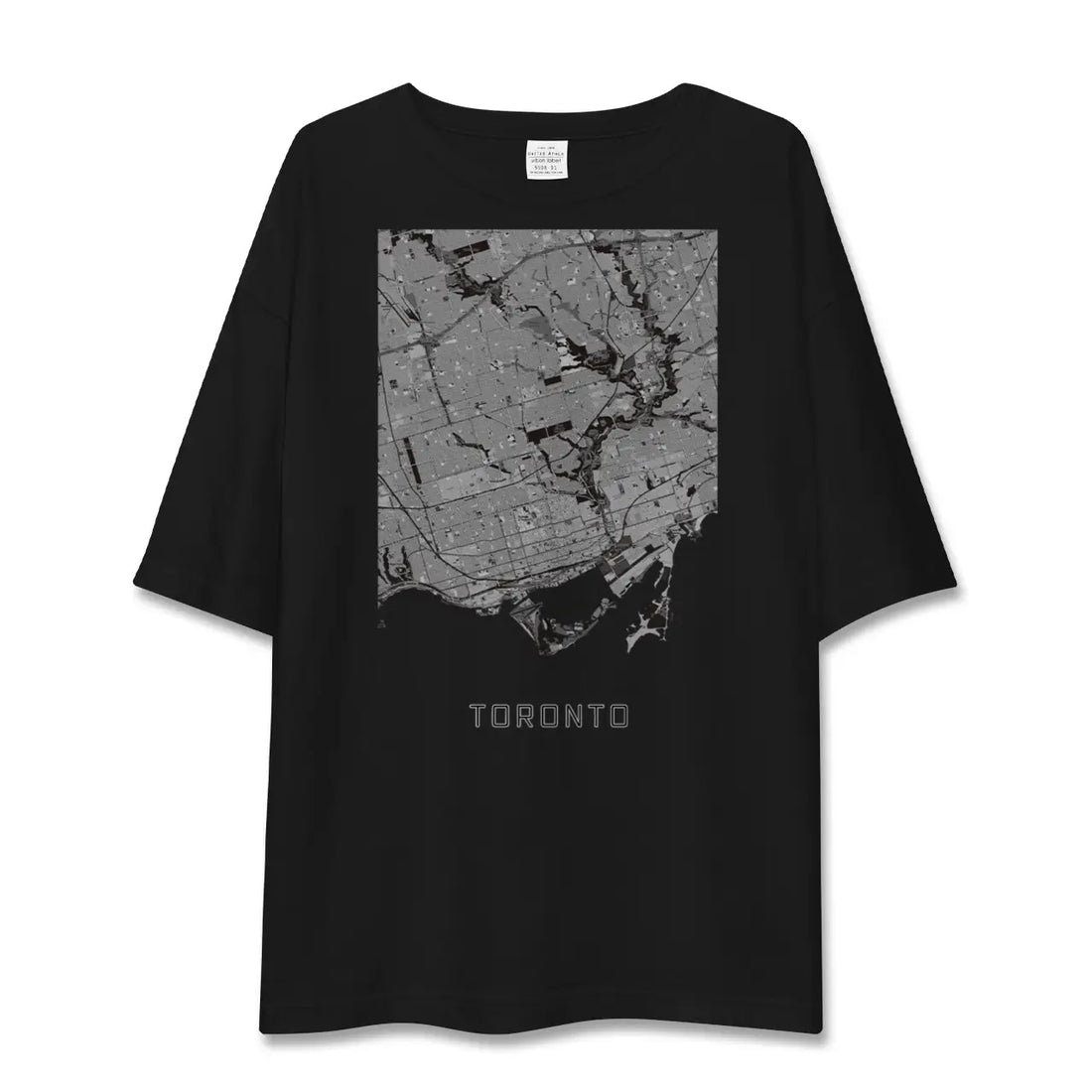【トロント（カナダ）】地図柄ビッグシルエットTシャツ