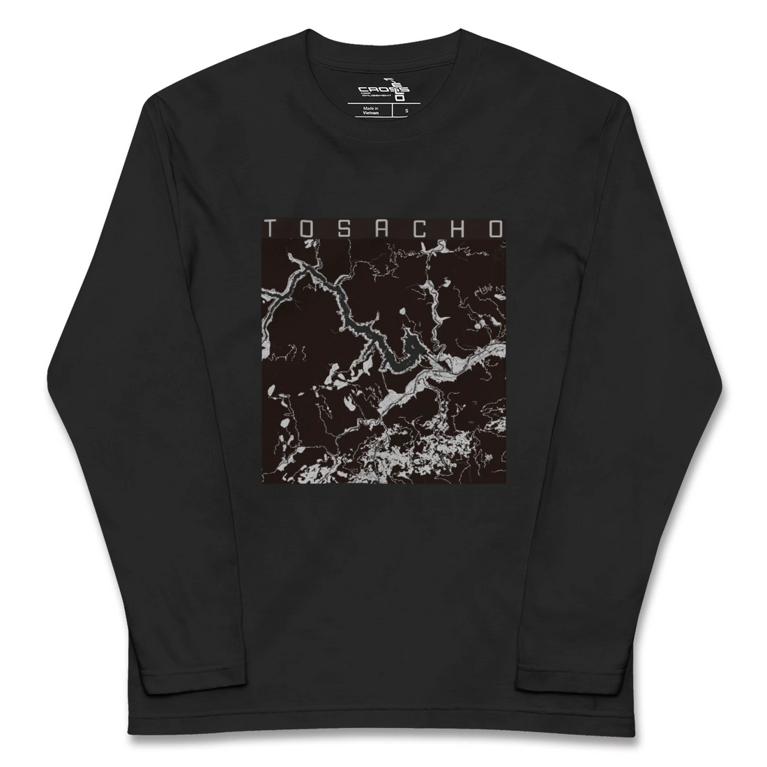 【土佐町(高知県)】地図柄ロングスリーブTシャツ