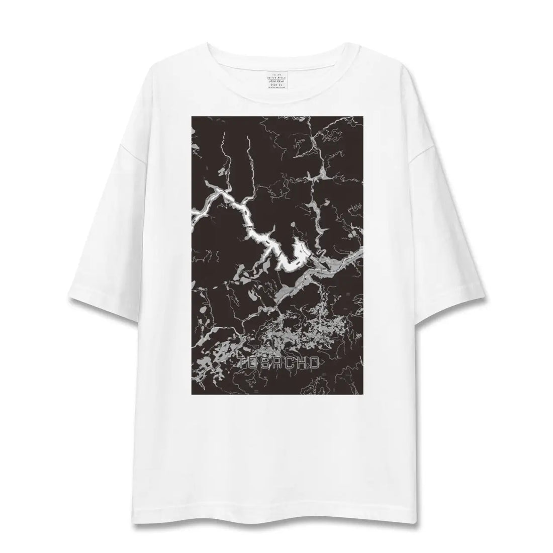 【土佐町（高知県）】地図柄ビッグシルエットTシャツ