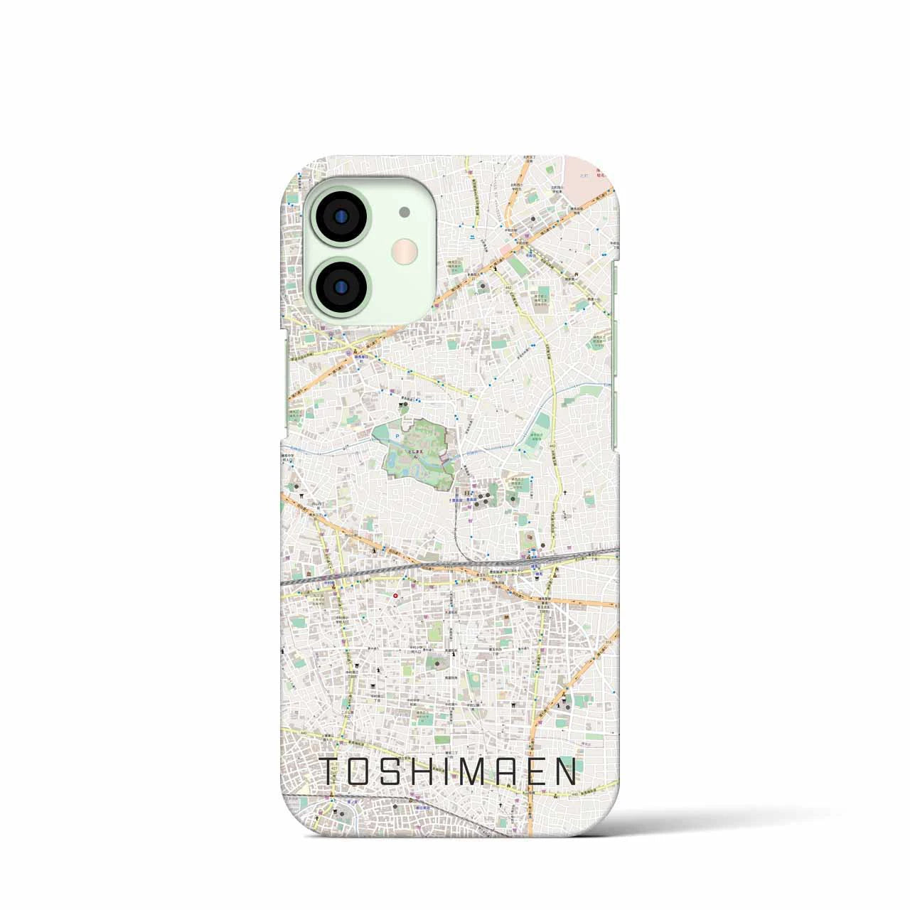 【豊島園】地図柄iPhoneケース（バックカバータイプ・ナチュラル）iPhone 12 mini 用