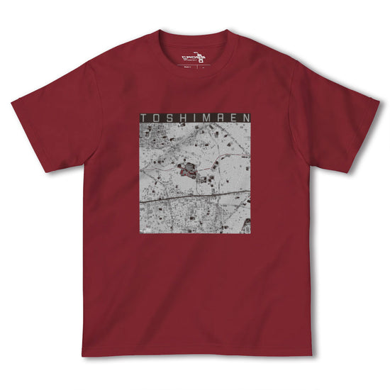 【豊島園（東京都）】地図柄ヘビーウェイトTシャツ