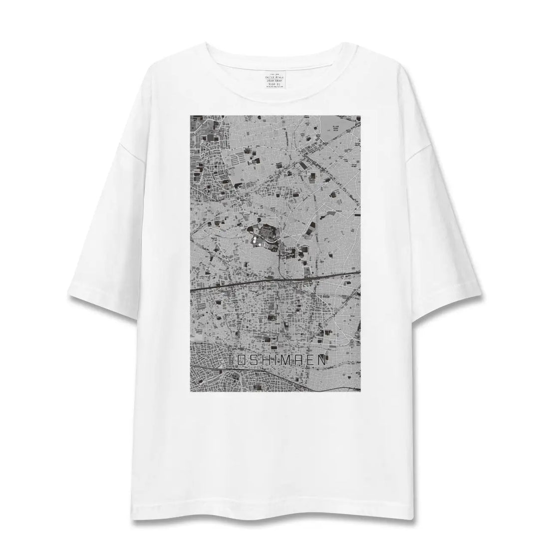 【豊島園(東京都)】地図柄ビッグシルエットTシャツ