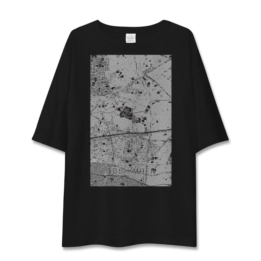 【豊島園(東京都)】地図柄ビッグシルエットTシャツ