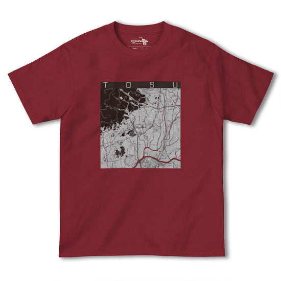 【鳥栖（佐賀県）】地図柄ヘビーウェイトTシャツ