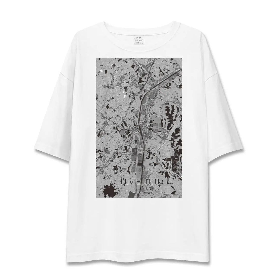 【戸塚(神奈川県)】地図柄ビッグシルエットTシャツ